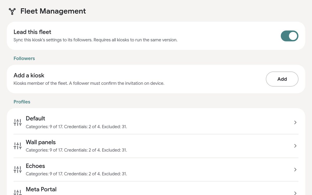 Fleet Management in the remote admin